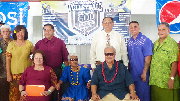 Major sponsors gathered yesterday at Mauga’s Guest House