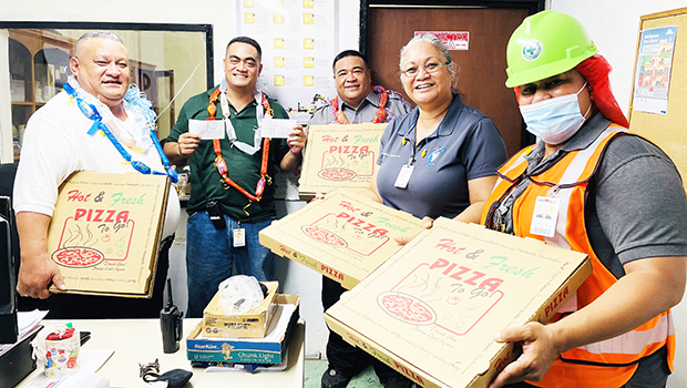  (L-r) HR-Safety leaders Tiatia Tagaloa Salani, Quddus Apineru, Ben Solaita, Molly Schuster and Patricia Fua