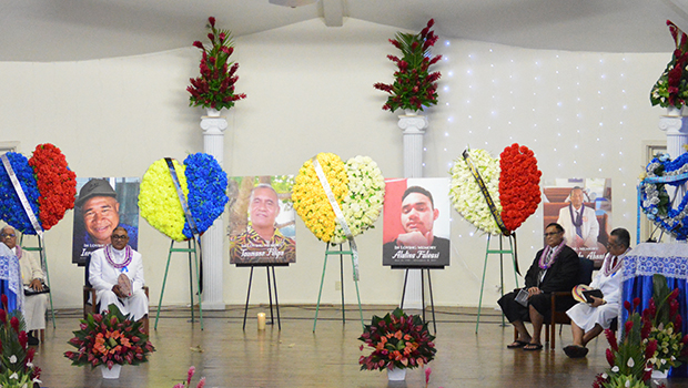 Images of fallen colleagues at StarKist Memorial Service