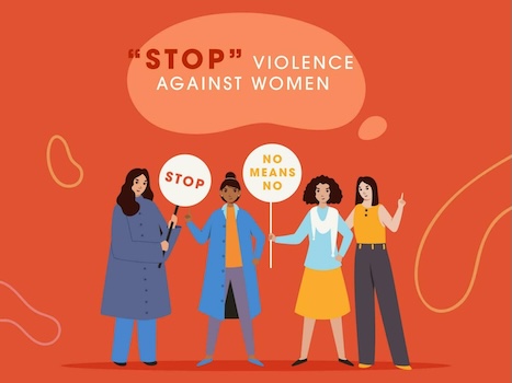 STOP violence against women