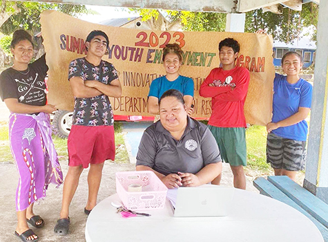 Summer Youth program in Aunuu