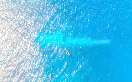 Sunken HMNZS Manawanui