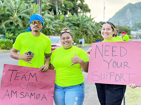 fund raising for Am Samoa Volleyball team