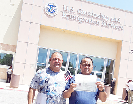 Brothers Taetuli Sani and retired Army Sergeant First Class Vaitogi Sani Taetuli