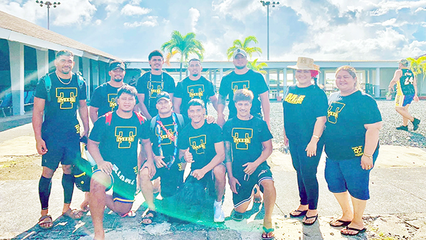 Tama Uli rugby team from Salelologa