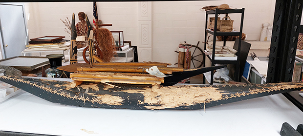termite eaten canoe