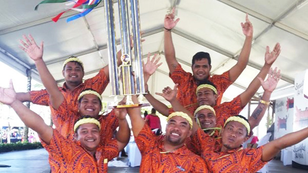 Winner of the Teuila String Band Competition: Maeva string band. 