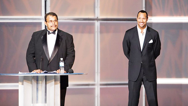 ocky "Soul Man" Johnson, left, and Dwayne “The Rock” Johnson 