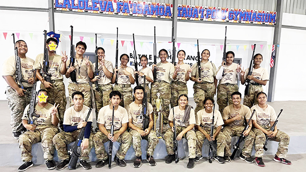 Tafuna High School JROTC students