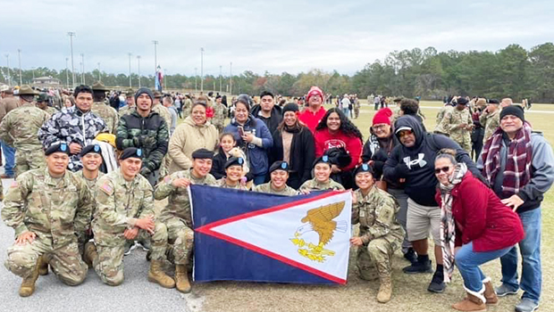 Toa o Samoa after graduating from basic training 