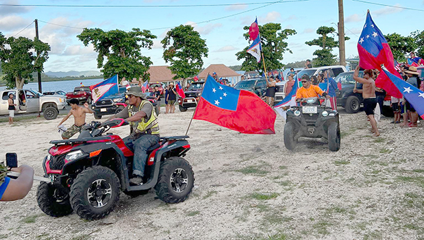 ATVs supporting Toa o Samoa