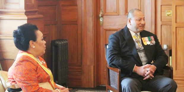 Tonga's Queen Nanasipau'u and her husband King Tupou VI