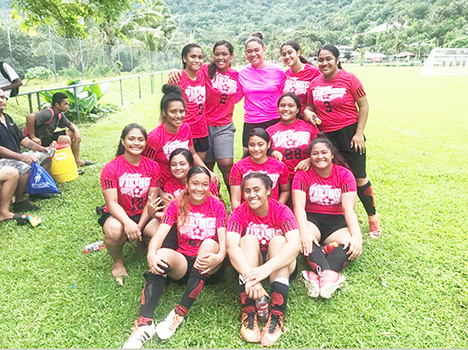 The Faga’itua Vikings Girls Soccer Team