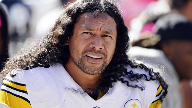  Pittsburgh Steelers strong safety Troy Polamalu watches from the bench in a file photo