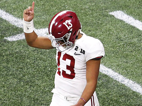 Alabama quarterback Tua Tagovailoa 