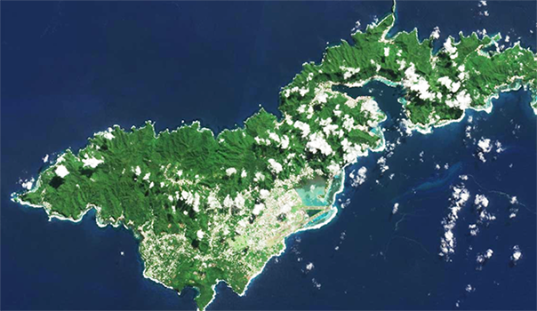 Tutuila from space