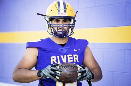  Tyrehl Vaivao, a senior at Columbia River