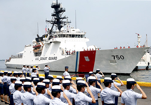The US Coast Guard cutter Bertholf 