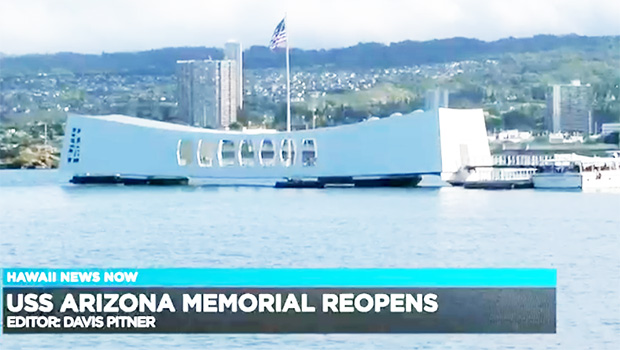 Screenshot of USS Arizona Memorial reopening