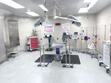 The new Veterinary Treatment Facility’s surgical suite