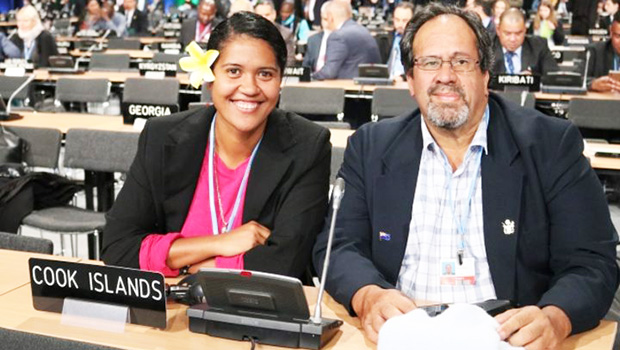 Wayne King, right, with Rima Moeka'a
