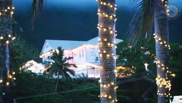 Christmas lights at Mauga o Alii