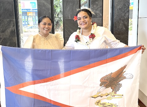 Alphina Liusamoa and Dr. Sabrina Suluai-Mahuka 