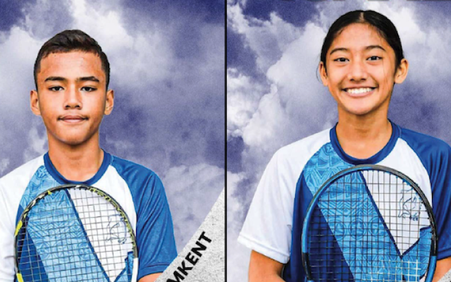 Hermann Thomsen (right) and Joella Ioane