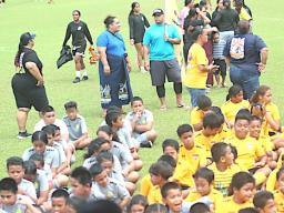 Young soccer players