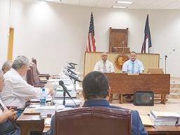 Administrators of the Tafuna Correctional Facility testifying 