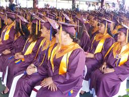 Some of the 233 graduating Warriors 
