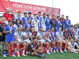 Cup Champions, the USA Eagles, join 2nd place Manu Samoa and the 3rd place New Zealand All Blacks.