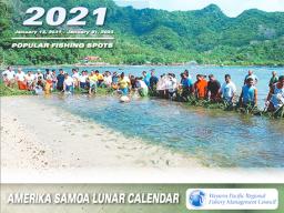 Front of the 2021 American Samoa Lunar Calendar