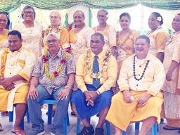 Voice of Christ Full Gospel Church members at ASCC sewing class