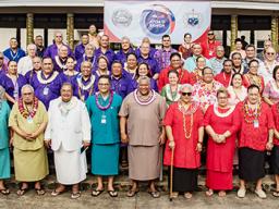 A photo of Atoa o Samoa delegates