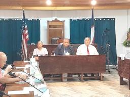 Department of Corrections Deputy Director Filomena Leituala, Director Semo Tauanu’u, and Attorney General Fainu’ulelei Falefatu Alailima-Utu
