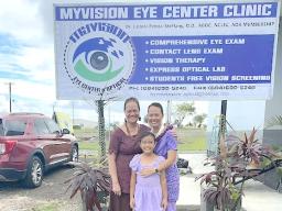 Optometrist Galumalemana Dr. Laloasi Petaia-Steffany and others