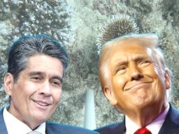 Surangel Whipps Jr, with trump