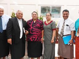 Pastor Faraimo Pagaialii and committee