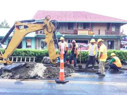 ASPA crew in front of Sunny's Restaurant
