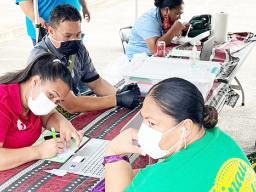 Healthworkers on the job