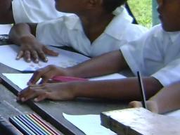 students at their desks