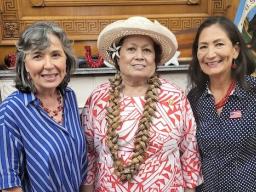 Congresswoman Aumua Amata with others