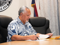 Governor signs document