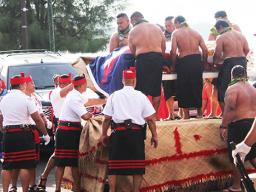 Coffin of the late Senator Paramount Chief Satele Galu T. Satele