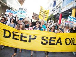 Marchers in New Zealand