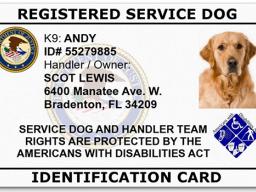 Service Dog registration form