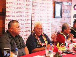 Dignataries at welome for  Punialava’a band