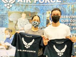 future Airman [Kalepo] Hemingway AND future Airman [Esther] Taufa’asau 