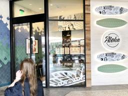 Aloha Poke at the Century City Mall, in Los Angeles, California